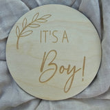 Engraved Baby Announcement Disc - Assorted